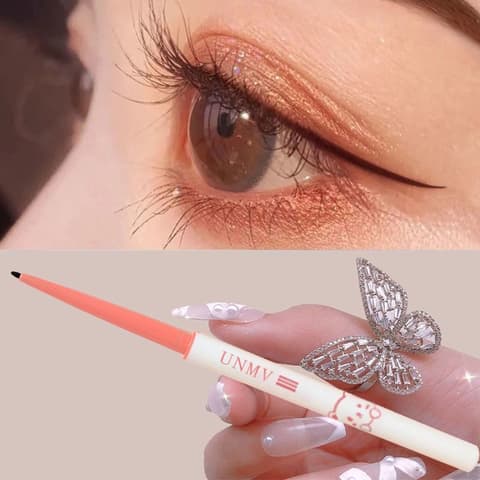 UNMV eyeliner ເປັນທັງອາຍໄລເນີ້ແລະອິນໄລເນີ້ ແຕ້ມງ່າຍ ກັນນ້ໍາ ຕິດທົນໝົດມື້