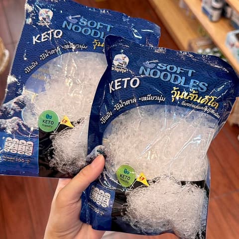KETO ເສັ້ນແກ້ວຄີໂຕ ບໍ່ມີແປ້ງ soft noodle 100g