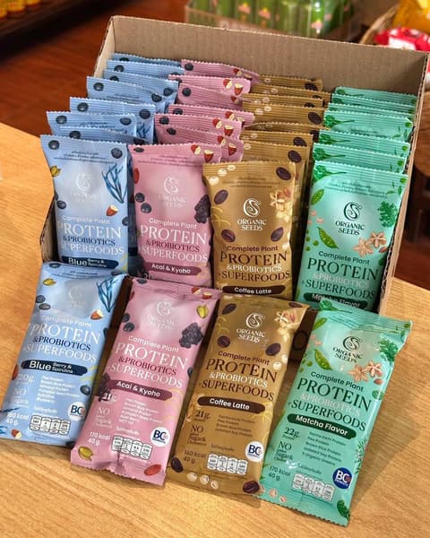 Complete plant protein ແບບຊອງ 40g. Organic seeds