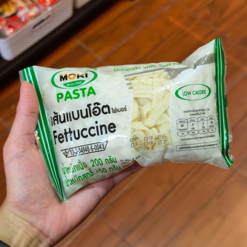 ໝີ່ແບນໂອ໊ດໄຟເບີ້ ຜະສົມບຸກ Fettuccine pasta 200g. MOKI