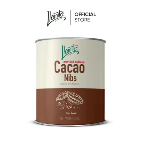 ຄາເຄົານິບ ແບບເມັດ Cacao nibs 250g. Llamito