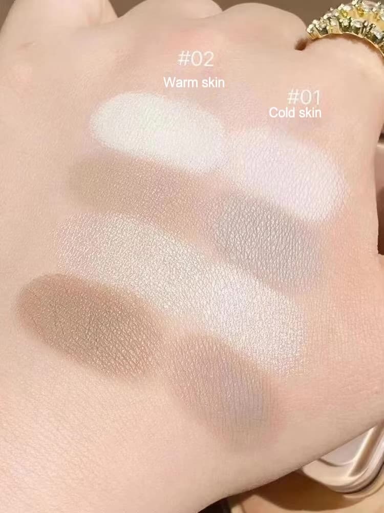 Judydoll Contour and highlight ສ້າງມິຕິໃຫ້ໃບໜ້າ ຕິດທົນ ກັນເຫື່ອ ເມັດສີຊັດ ຝຸ່ນລະອຽດ ນຽນສຸດໆ — 7