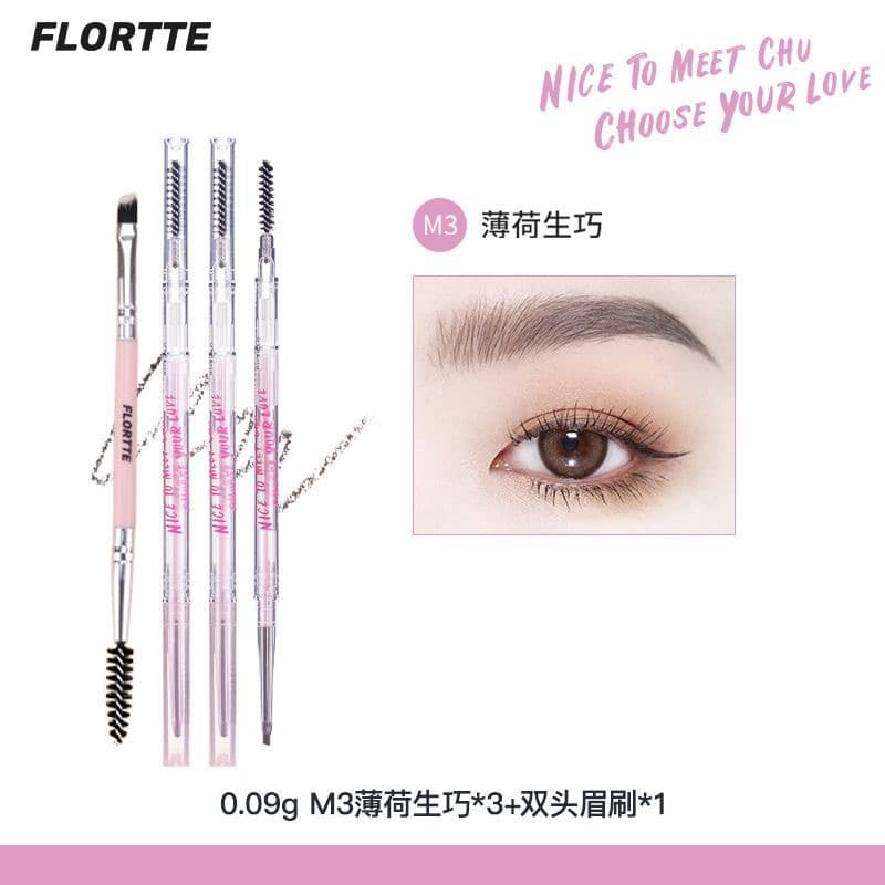 ສໍແຕ້ມຄີ້ວ Flortte ເມັດສີແໜ້ນ ກັນນ້ຳ ຫົວນ້ອຍພິເສດພຽງ 0.1cm ໃຫ້ລຸຄ໌ທຳມະຊາດມີມິຕິ — 9