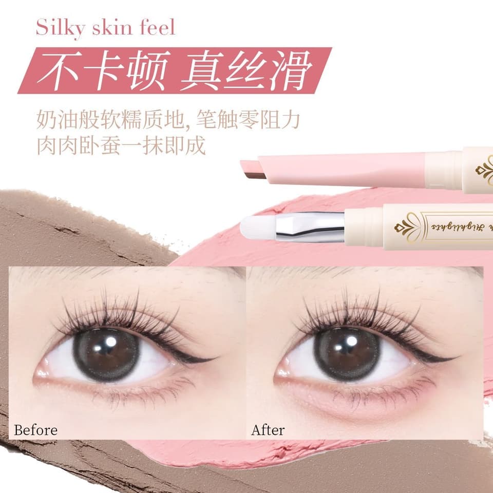 XIXI Dual-Ended Under-Eye Plumping & Lower Eyelid Defining Pen – ບິກ 2 ຫົວສຳລັບເຕີມເຕັມ ແລະ ເນັ້ນຂອບຕາລຸ່ມ ຕິດທົນດົນ ຊ່ວຍປັບຜິວຮອບດວງຕາໃຫ້ເບິ່ງສະຫວ່າງສົດໃສ ແລະ ໃຊ້ງານໄດ້ຫຼາກຫຼາຍ. ສ້າງລຸກທີ່ເບິ່ງງາມເປັ — 2
