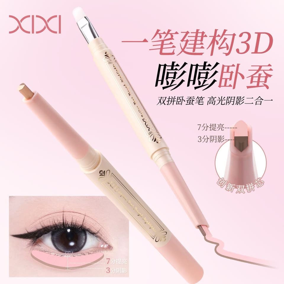 XIXI Dual-Ended Under-Eye Plumping & Lower Eyelid Defining Pen – ບິກ 2 ຫົວສຳລັບເຕີມເຕັມ ແລະ ເນັ້ນຂອບຕາລຸ່ມ ຕິດທົນດົນ ຊ່ວຍປັບຜິວຮອບດວງຕາໃຫ້ເບິ່ງສະຫວ່າງສົດໃສ ແລະ ໃຊ້ງານໄດ້ຫຼາກຫຼາຍ. ສ້າງລຸກທີ່ເບິ່ງງາມເປັ — 8