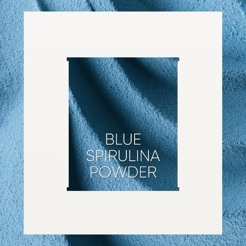 ຜົງສາຫຼ່າຍສີຟ້າ Blue spirulina powder 250g. Llamito — 3