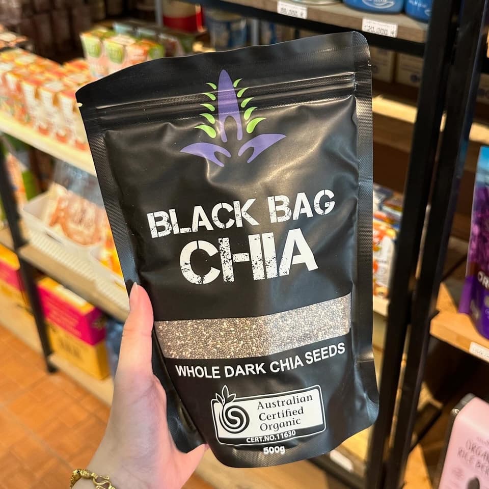 ເມັດເຈຍ Black bag chia seeds 500g. — 1